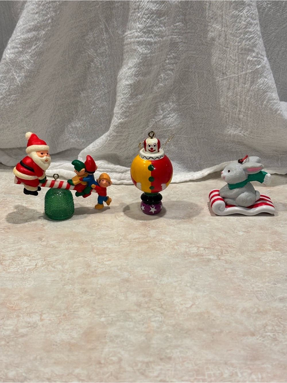 3 Vintage 80's Avon Ornaments.